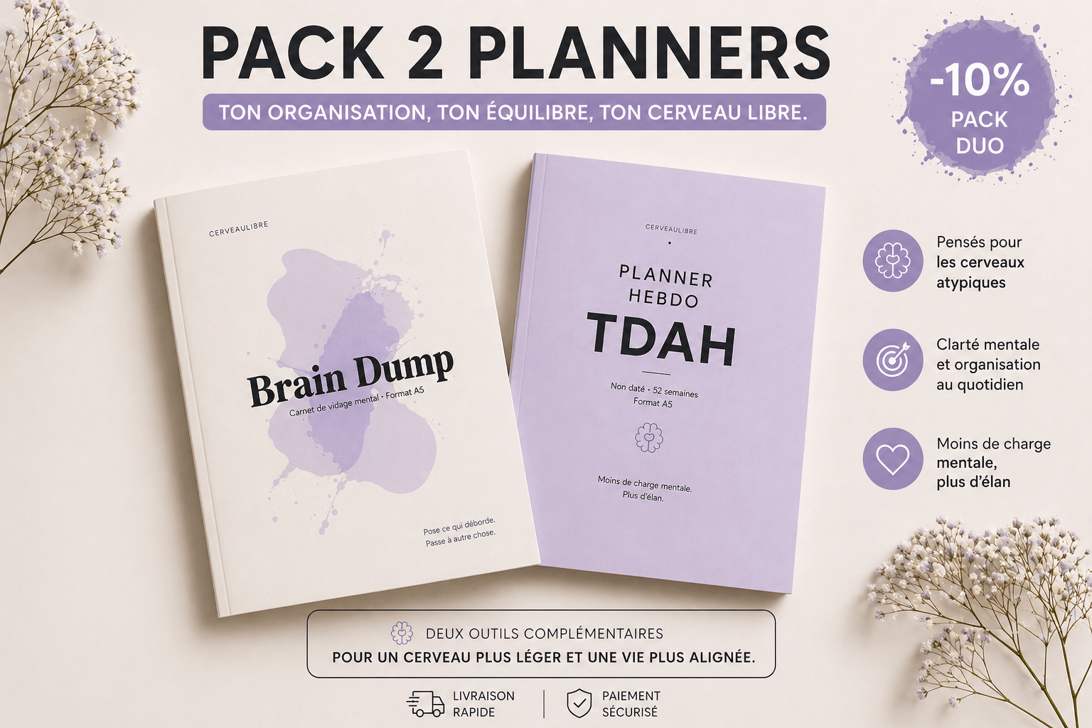 Pack Planner TDAH - CerveauLibre