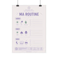 Poster Routine Visuelle TDAH 30 x 40 cm - CerveauLibre